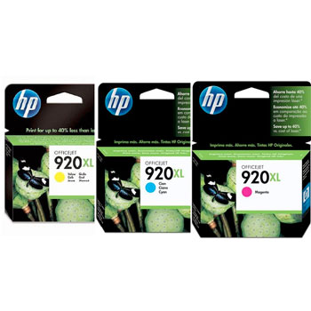 CARTUCHO ORIGINAL HP CD973AL   ( 920XL) CYAN/MAGENTA/AMARILLO