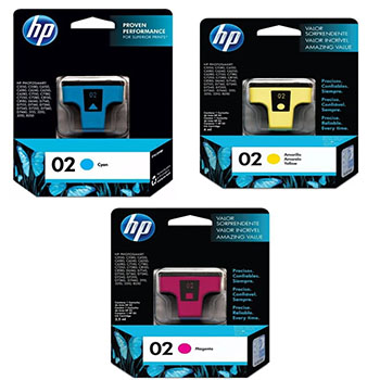 CARTUCHO ORIGINAL HP C8772WL (02)  CYAN MAGENTA AMARILLO