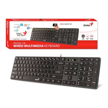 TECLADO GENIUS SLIMSTAR 126 MULTIMEDIA